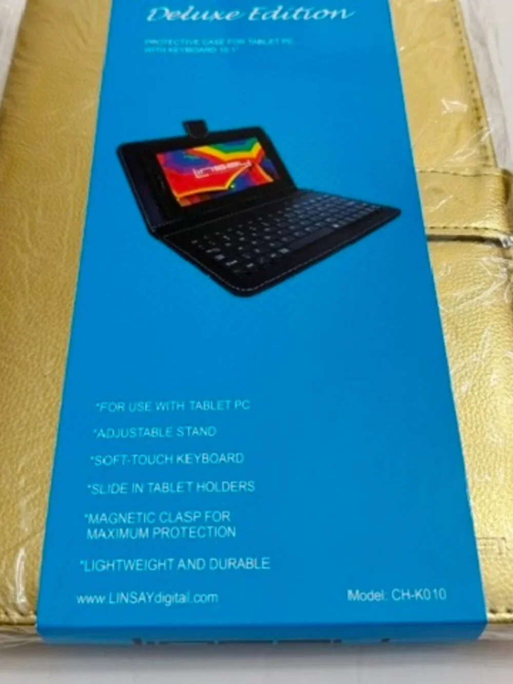 Linsay Deluxe Edition Protective Case For Tablet PC w/ Keyboard 10.1